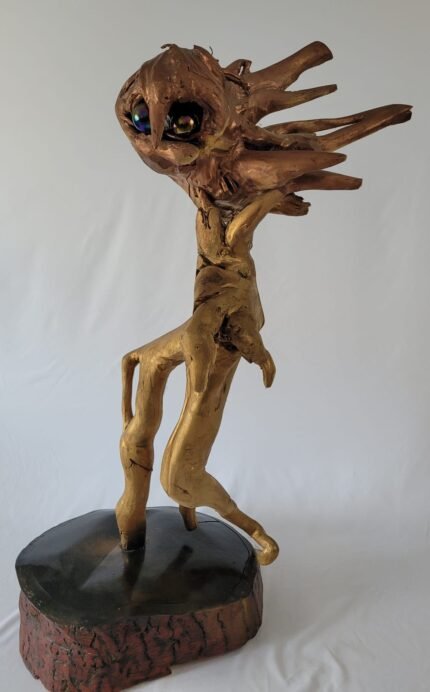 A masterpiece of wood from tree roots