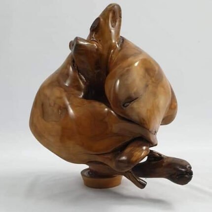 Tree root wood art piece